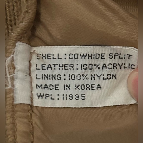 Vintage 80s 90s Suede Leather Knit Bomber Jacket Counter Action Women’s Medium - Picture 5 of 7